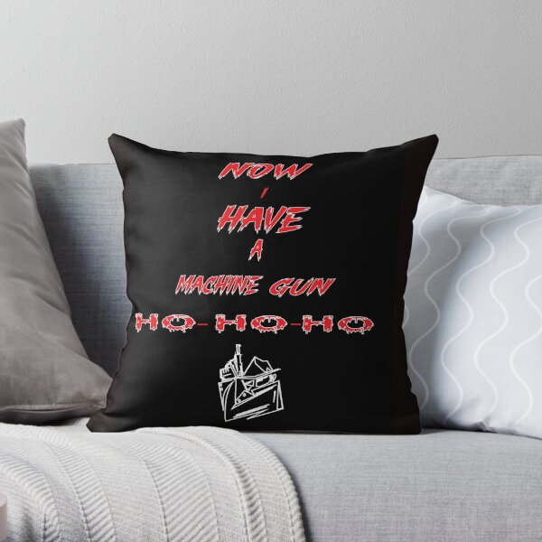 now i have a machine gun Throw Pillow RB1912 product Offical mgk Merch